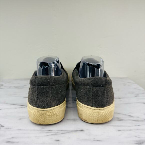 Vegetarian Shoes Gray Slip On Faux Suede Loafers Men’s Size 8.5 - Picture 6 of 10